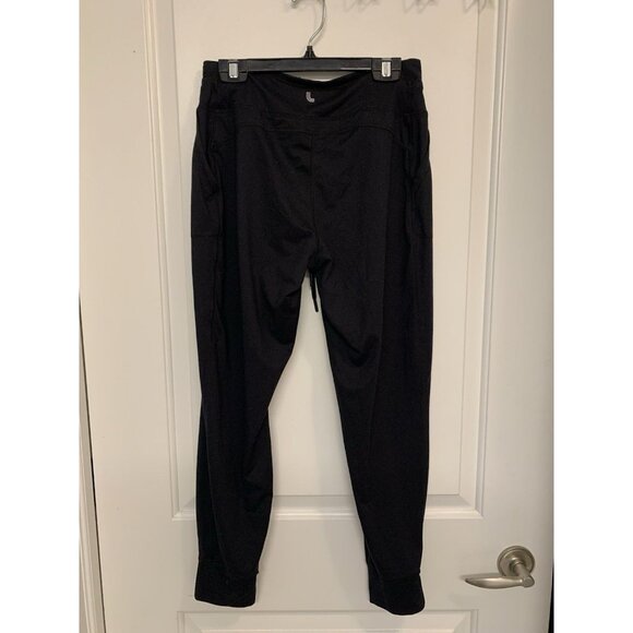 Lolë Leggings Joggers Sweatpants Drawstring Ankle Cuff Black Small - Picture 1 of 6
